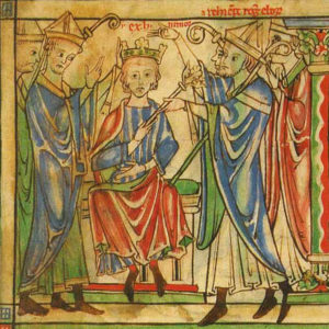 Painting of the Coronation of Henry the Young King