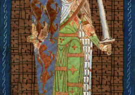 Medieval painting of Geoffrey Plantagenet, Count of Anjou
