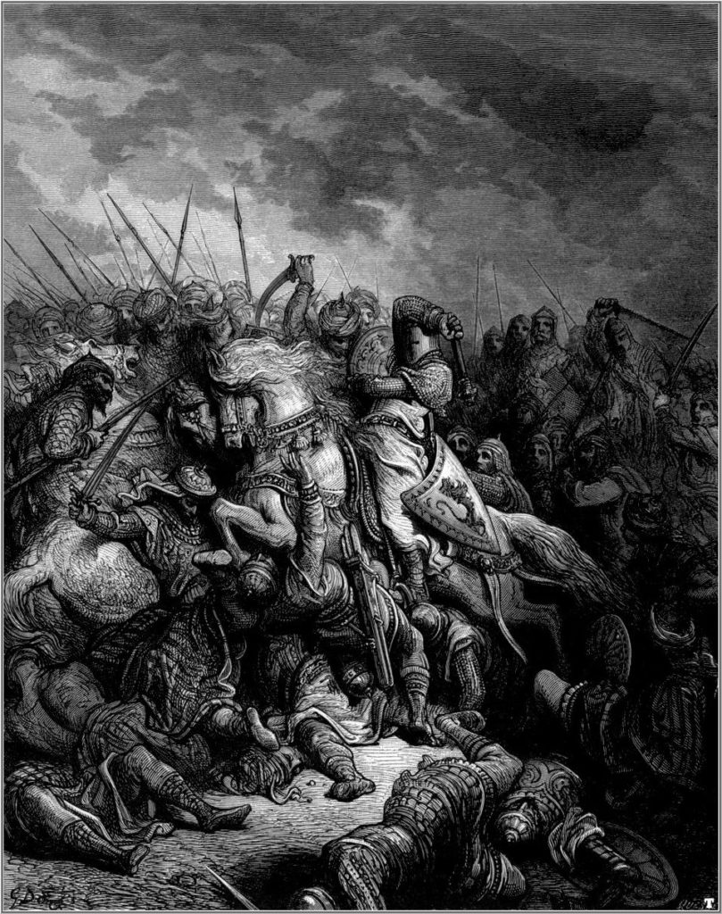 The Battle of Arsuf, by Gustave Dore